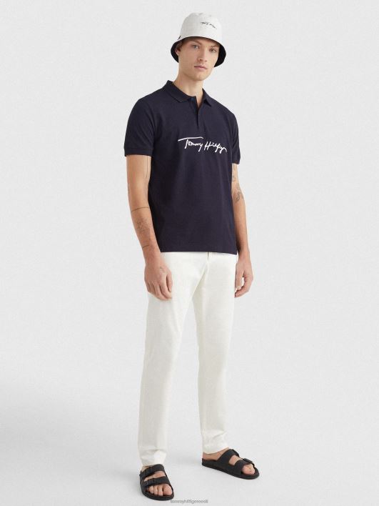 signatuurlogo tavaline sobiv polo RJV621089 kõrbe taevas Tommy Hilfiger