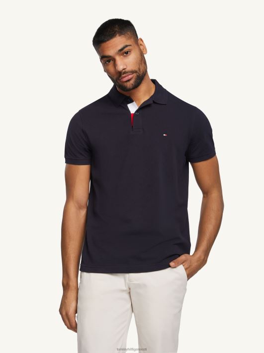 värviblokeeritud polo RJV621143 kõrbe taevas Tommy Hilfiger
