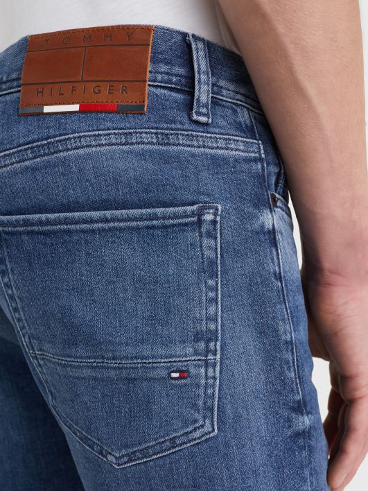 bleecker õhukesed pleekinud teksad RJV621020 seeder indigo Tommy Hilfiger