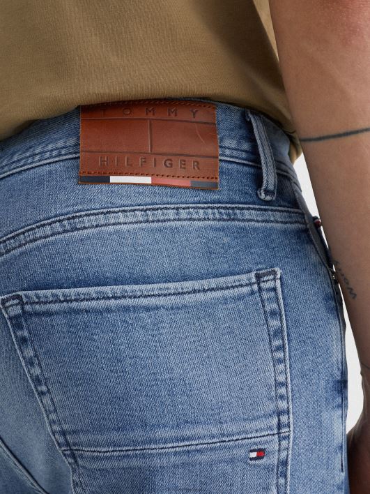 bleecker õhukesed pleekinud teksad RJV621025 jalakas indigo Tommy Hilfiger