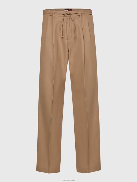 ettevalmistatud lõdvestunud laia lõikega püksid RJV621064 õrn kuld Tommy Hilfiger