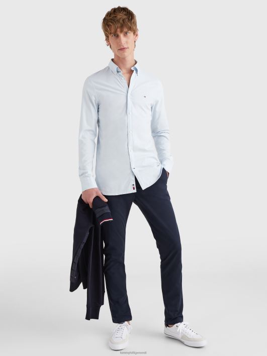 1985. aasta essentsiaalne polygiene slim fit särk RJV621246 rahulik sinine Tommy Hilfiger