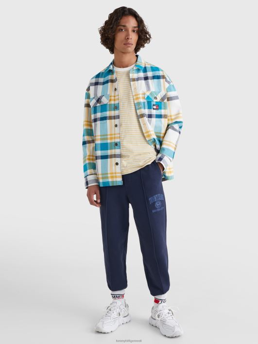 casual check overshirt RJV621218 iidne valge Tommy Hilfiger