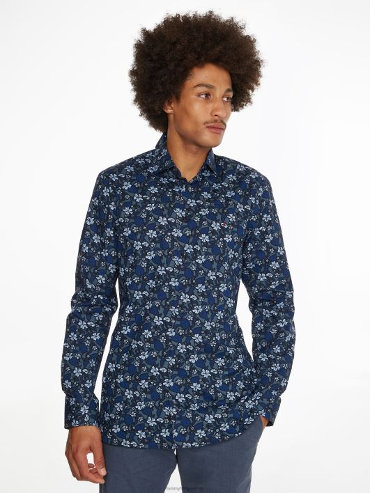 lillemustriga särk RJV621231 mereväe sinine Tommy Hilfiger