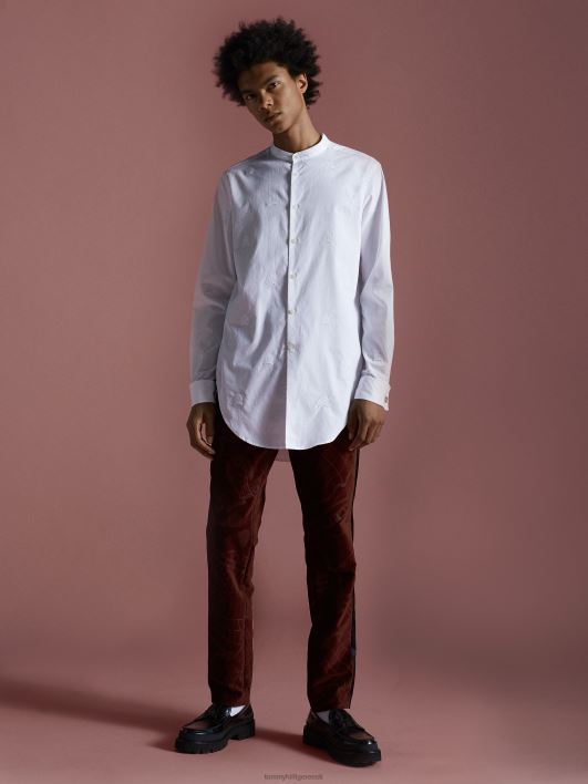 pidulik korduva haritikandiga särk RJV621252 valge Tommy Hilfiger