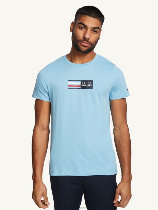 ettevõtte graafiline tee RJV621568 kolumbia sinine Tommy Hilfiger