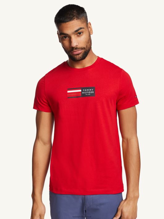 ettevõtte graafiline tee RJV621638 esmane punane Tommy Hilfiger