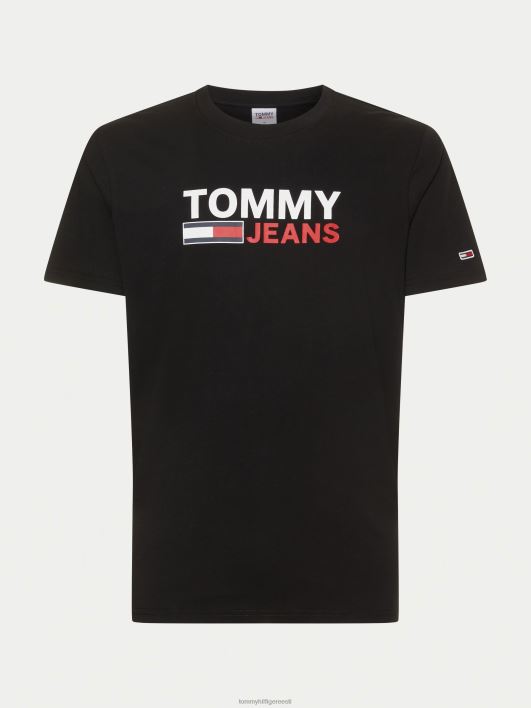 ettevõtte logoga tee RJV621477 must Tommy Hilfiger