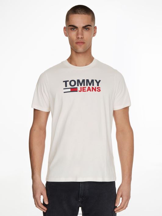 ettevõtte logoga tee RJV621698 iidne valge Tommy Hilfiger