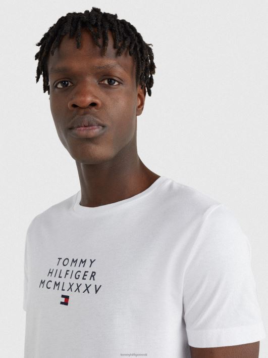 graafilise logoga T-särk RJV621495 valge Tommy Hilfiger