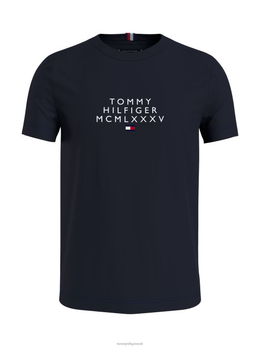 graafilise logoga T-särk RJV621535 kõrbe taevas Tommy Hilfiger