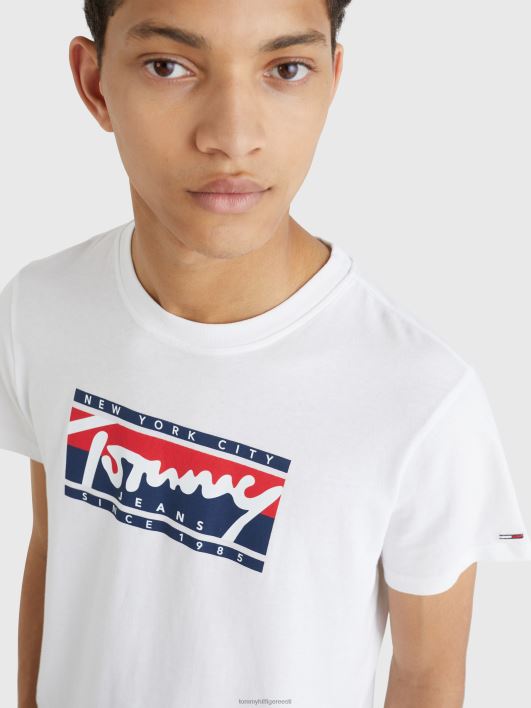 hädavajalik logoga T-särk RJV621493 valge Tommy Hilfiger