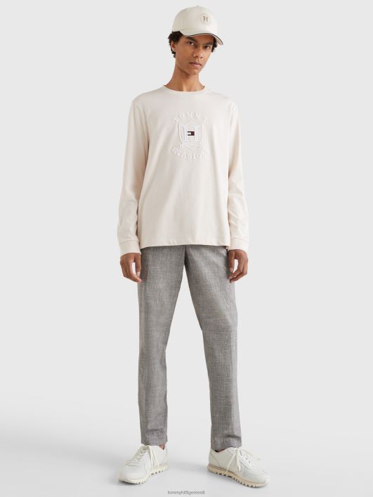 icons logoga pikkade varrukatega T-särk RJV621602 sulg valge Tommy Hilfiger