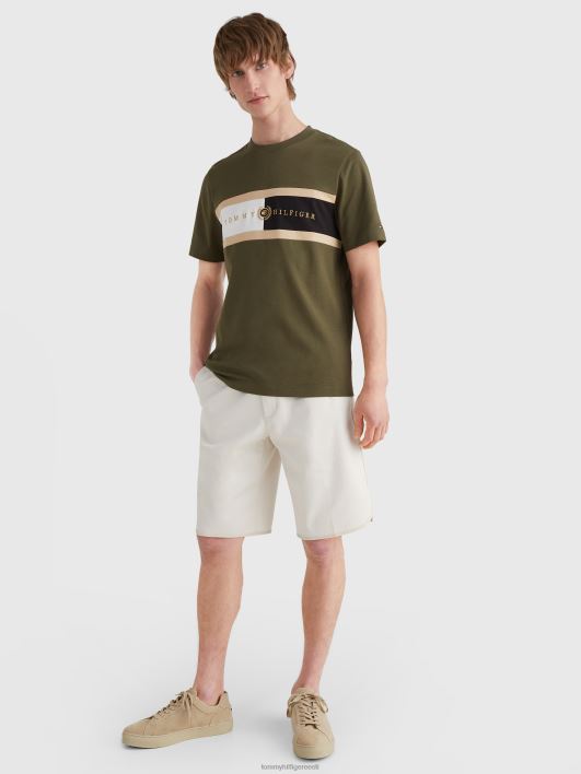ikoonide harjaga t-särk RJV621575 armee roheline Tommy Hilfiger