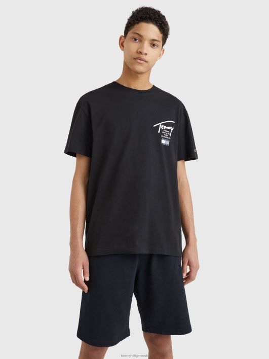 kaasaegne sig tee RJV621693 must Tommy Hilfiger