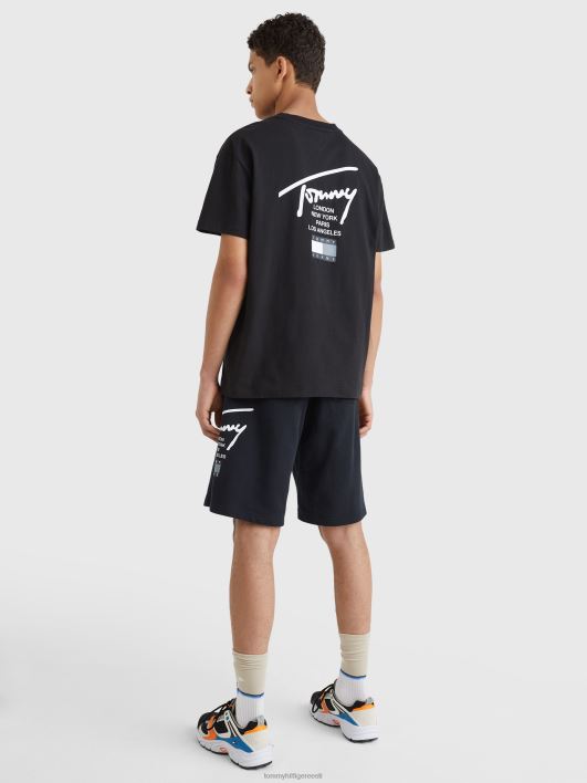 kaasaegne sig tee RJV621693 must Tommy Hilfiger