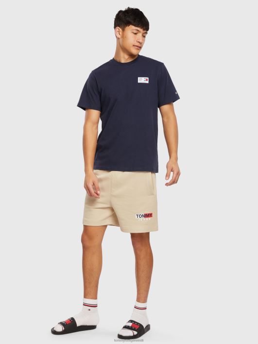 kootud etiketiga tee RJV621606 hämar merevägi Tommy Hilfiger