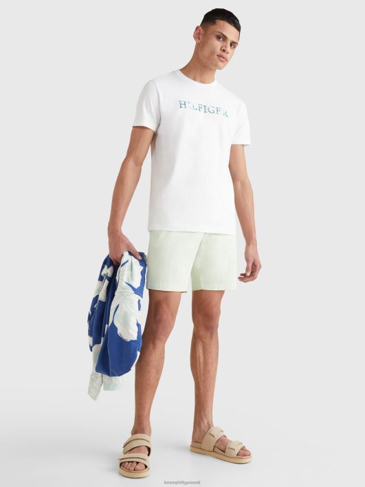 lahe tikandiga t-särk RJV621616 valge Tommy Hilfiger