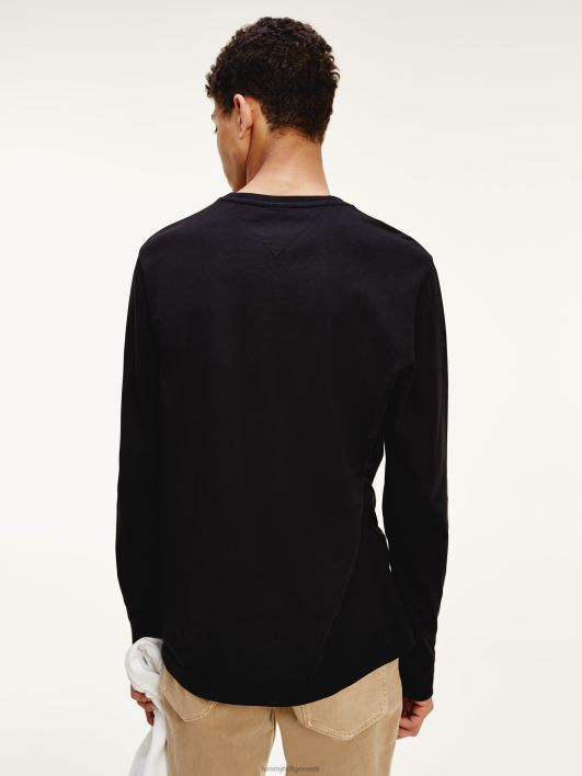 logoga pikkade varrukatega T-särk RJV621498 must Tommy Hilfiger