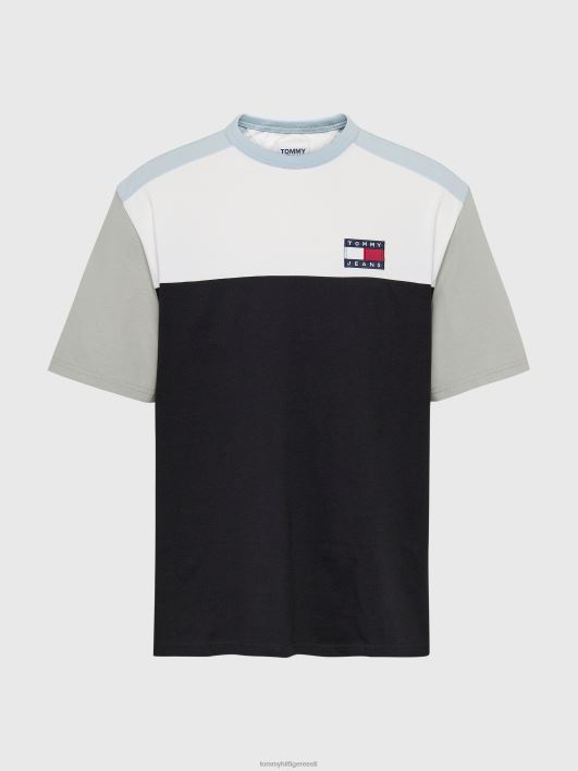 märgi värvi blokeeritud t-särk RJV621603 must/multi Tommy Hilfiger