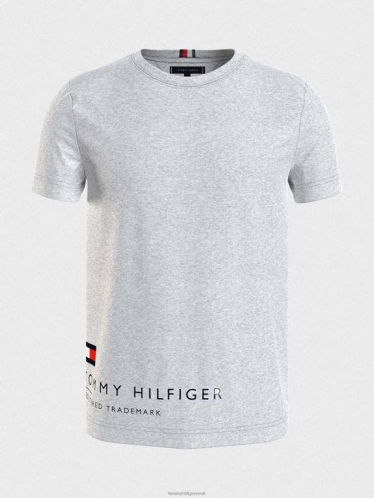 ümbritsev logoga T-särk RJV621503 helehall kanarbik Tommy Hilfiger