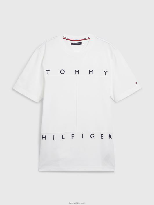 mono lipuga t-särk RJV621644 ekru Tommy Hilfiger