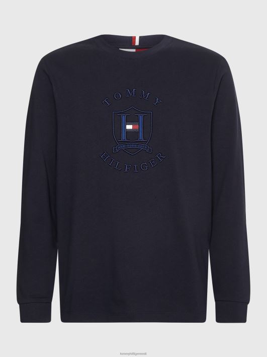 pluss icons logoga pikkade varrukatega T-särk RJV621682 kõrbe taevas Tommy Hilfiger