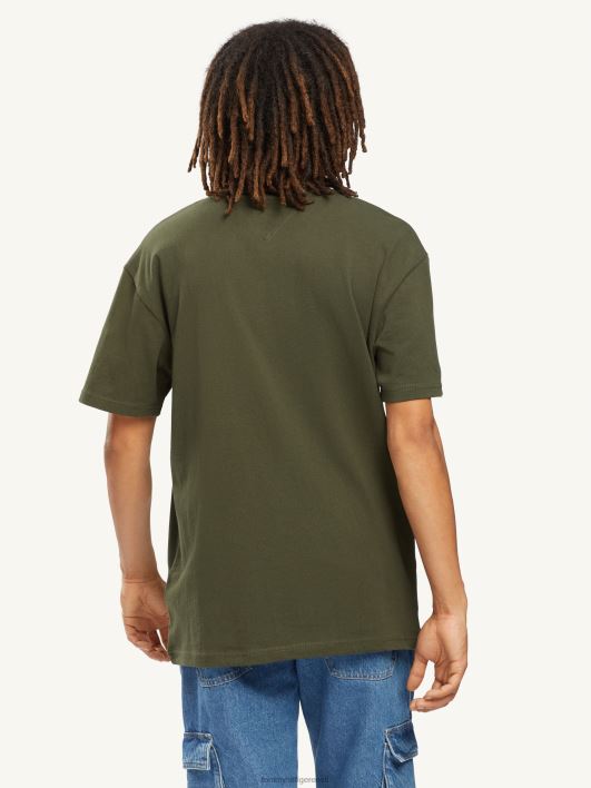 ringi logoga T-särk RJV621521 tume oliiv Tommy Hilfiger