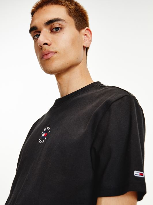 ringi logoga T-särk RJV621536 must Tommy Hilfiger