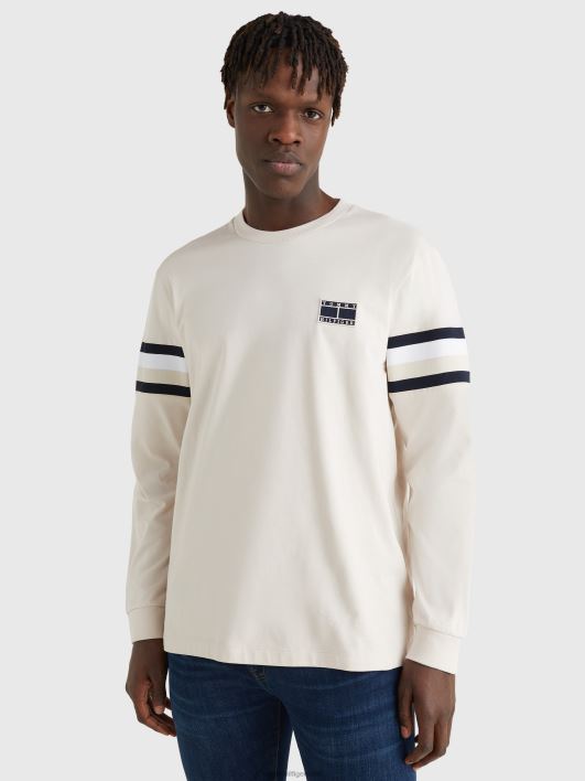 signatuurlindiga pikkade varrukatega T-särk RJV621673 sulg valge Tommy Hilfiger