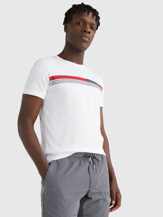 signatuurlindiga t-särk RJV621526 valge Tommy Hilfiger