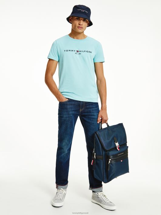 slim fit orgaanilisest puuvillast t-särk RJV621739 arktiline vesi Tommy Hilfiger