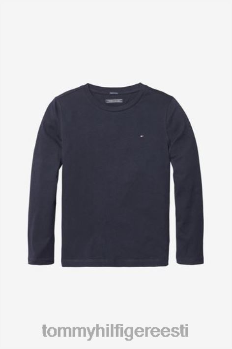 tavaline pikkade varrukatega topp RJV623086 sinine Tommy Hilfiger