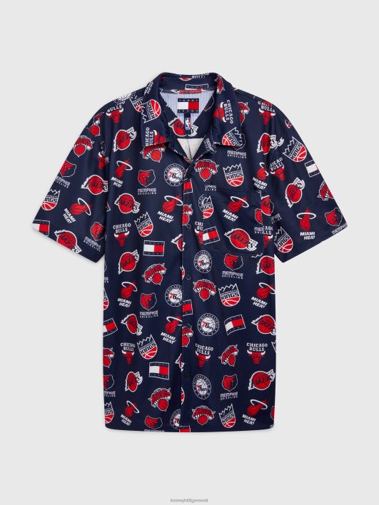 teksad ja nba lühikeste varrukatega särk RJV621687 hämar merevägi/šikk Tommy Hilfiger