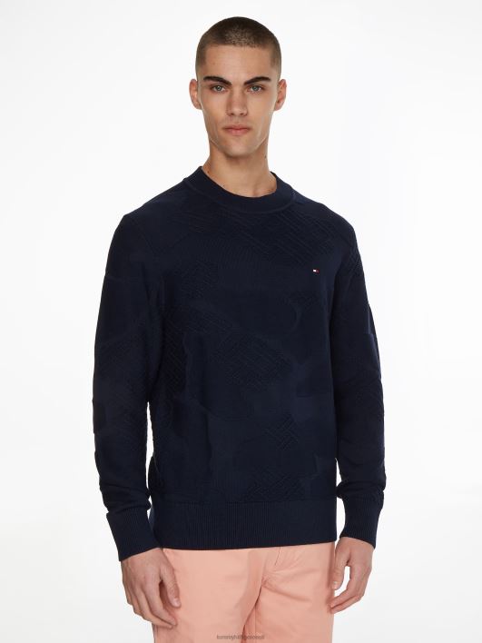 tekstureeritud camo jumper RJV621729 kõrbe taevas Tommy Hilfiger