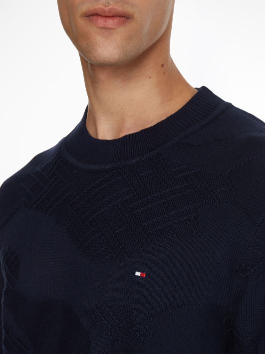 tekstureeritud camo jumper RJV621729 kõrbe taevas Tommy Hilfiger