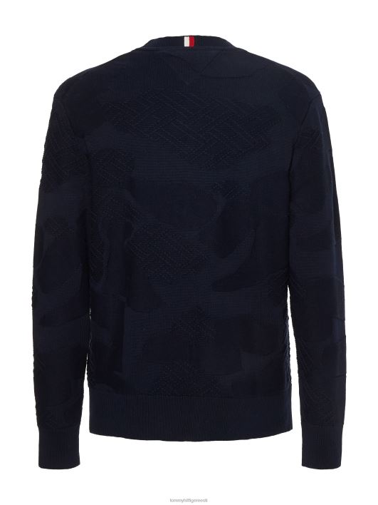 tekstureeritud camo jumper RJV621729 kõrbe taevas Tommy Hilfiger