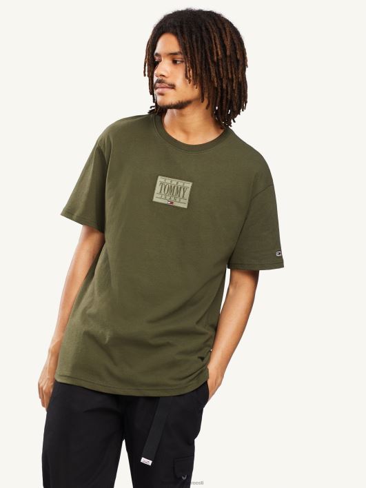 tonaalne kasti graafiline tee RJV621668 tume oliiv Tommy Hilfiger