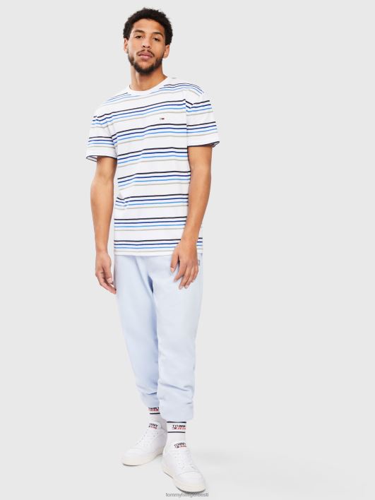 triibuline krepp-tee RJV621625 valge triip Tommy Hilfiger