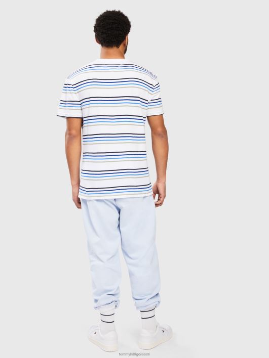 triibuline krepp-tee RJV621625 valge triip Tommy Hilfiger