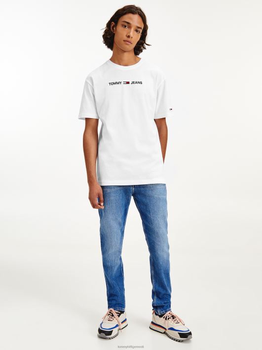 väike tekstiga tee RJV621509 valge Tommy Hilfiger