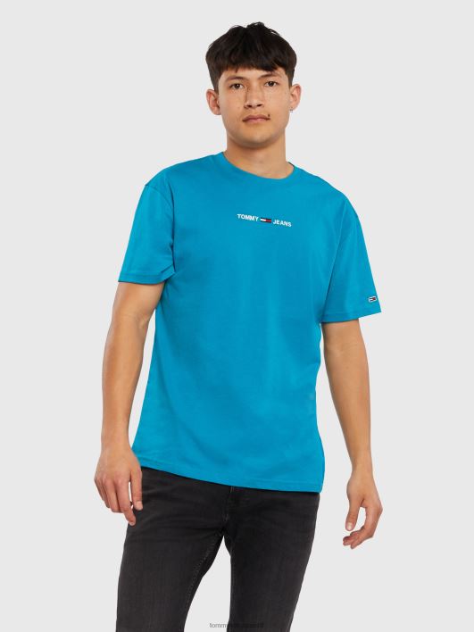 väike tekstiga tee RJV621600 uus sinine Tommy Hilfiger
