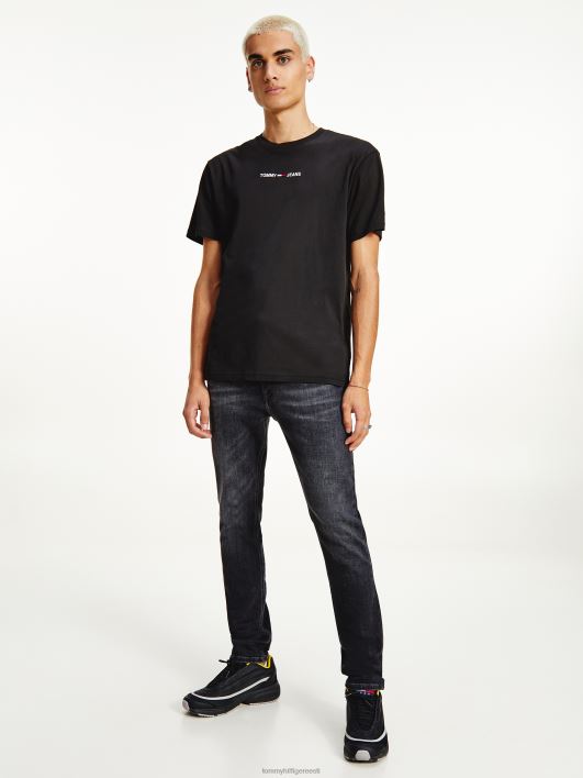 väike tekstiga tee RJV621726 must Tommy Hilfiger