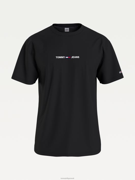väike tekstiga tee RJV621726 must Tommy Hilfiger