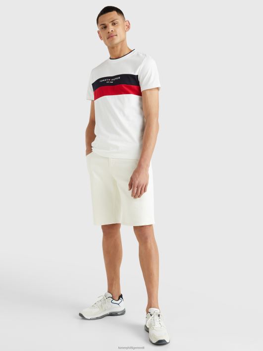 wcc tekstuuri sisestus tee RJV621626 valge Tommy Hilfiger