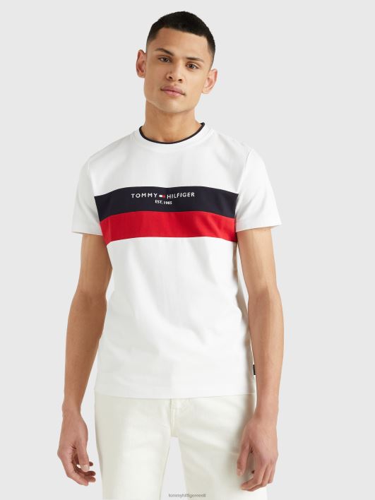 wcc tekstuuri sisestus tee RJV621626 valge Tommy Hilfiger