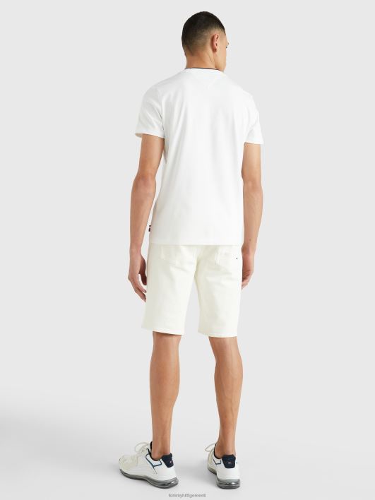 wcc tekstuuri sisestus tee RJV621626 valge Tommy Hilfiger