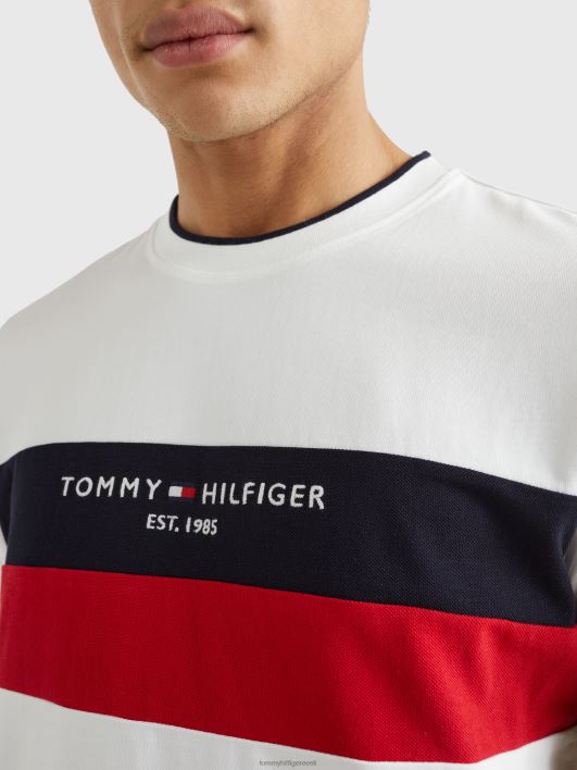 wcc tekstuuri sisestus tee RJV621626 valge Tommy Hilfiger