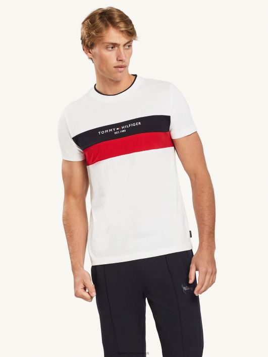 wcc tekstuuri sisestus tee RJV621626 valge Tommy Hilfiger