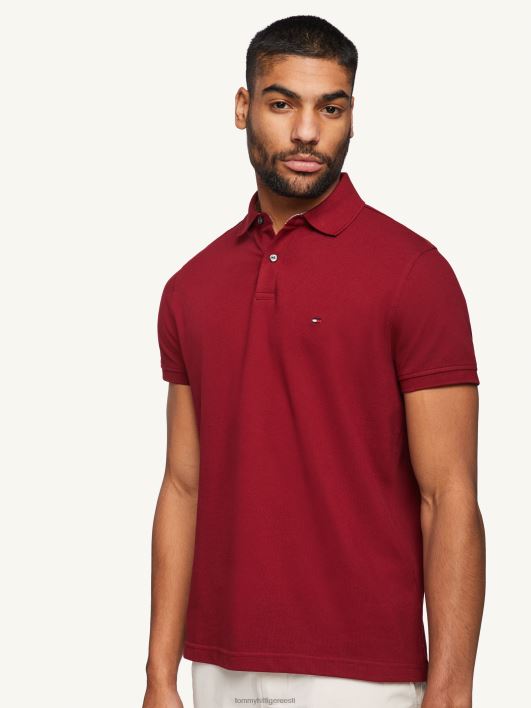 1985. aasta tavaline polo RJV62947 rouge Tommy Hilfiger